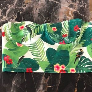 Crop top Rainforest pattern